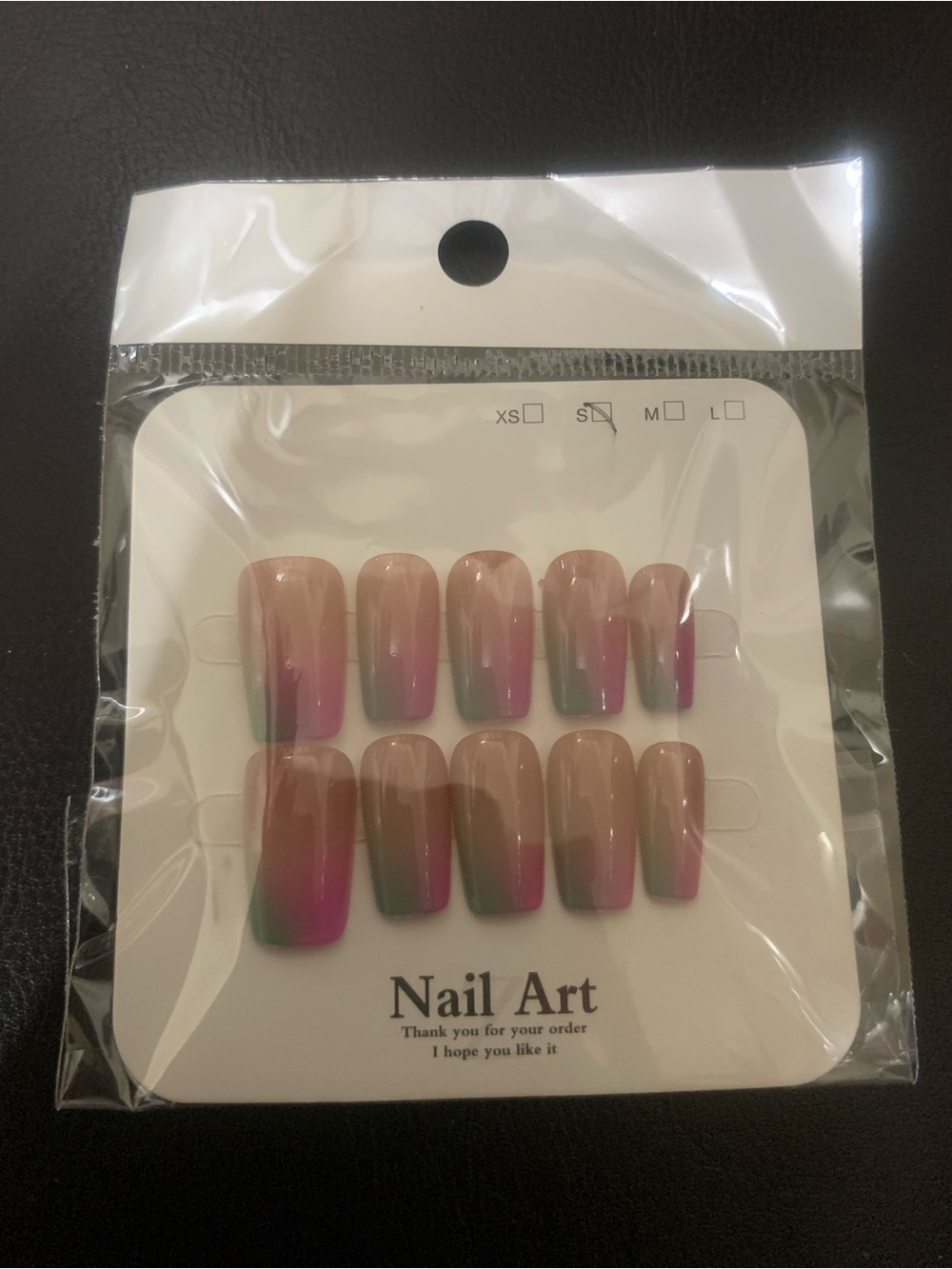 Multi-Color Ombre Press-On Nails
